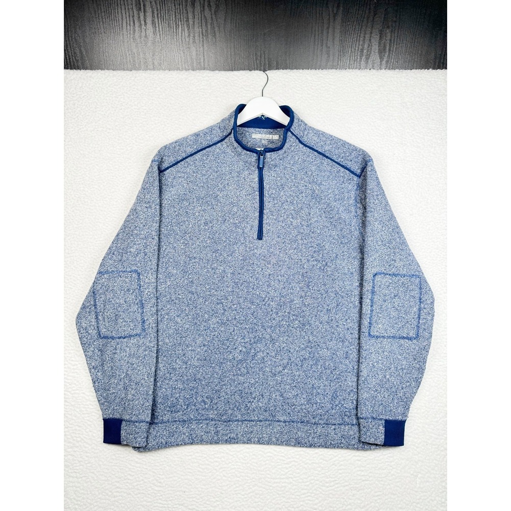 + Greg Norman Sweater Mens XL Blue Quarter Zip Pullover